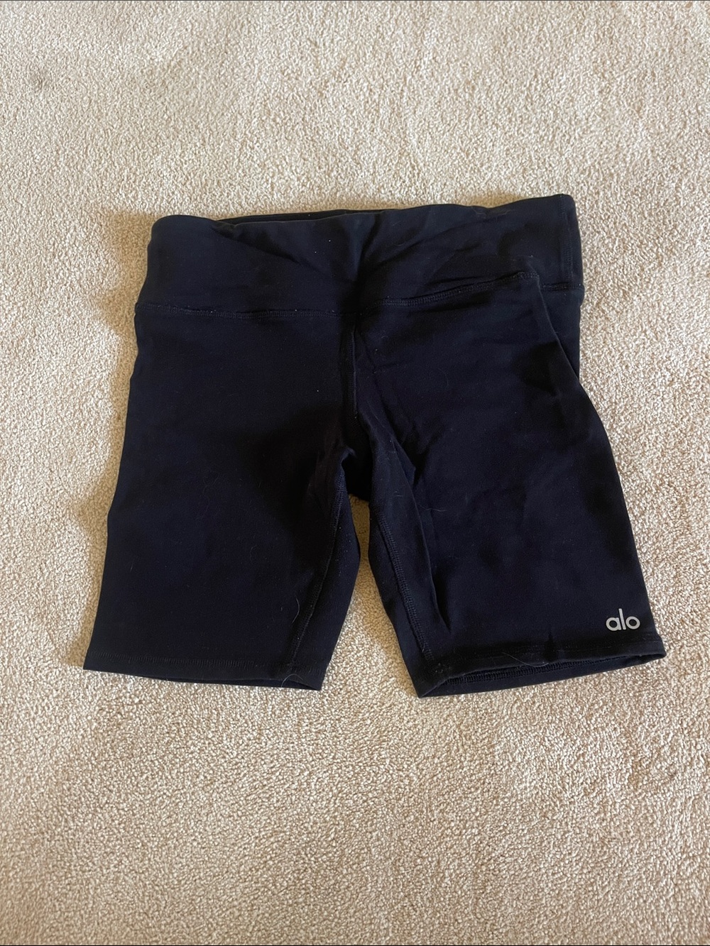 ALO Yoga Black High-Rise Performance Bike Shorts